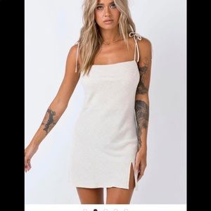 Princess polly Ilaria linen cotton blend mini dress